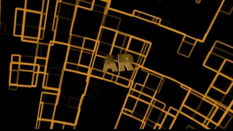 AR Technology Word with background Stock Footage 294585379