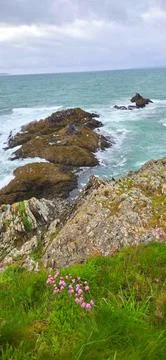 Ar Vechen Point in Finistère Stock Photos