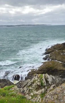 Ar Vechen Point in Finistère Stock Photos