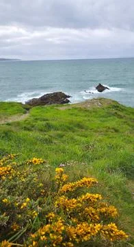 Ar Vechen Point in Finistère Stock Photos