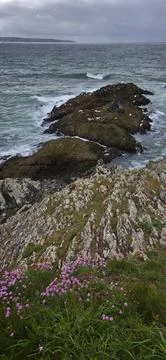 Ar Vechen Point in Finistère Stock Photos