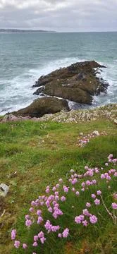 Ar Vechen Point in Finistère Stock Photos