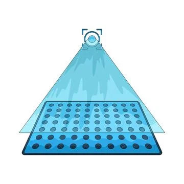 AR View illustration Illustrazione stock