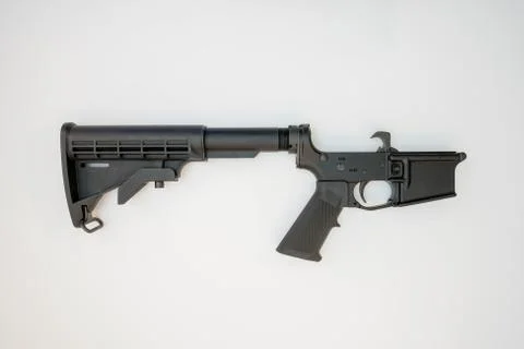 AR15 Lower Receiver Stock Photos