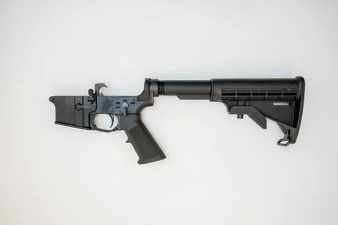 AR15 Lower Receiver Stock Photos