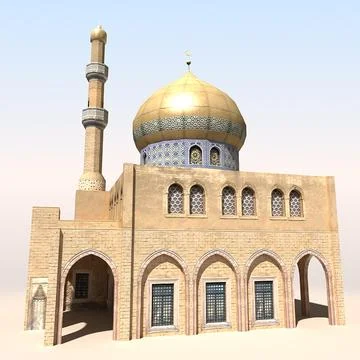 Arab & Afghan Mosque 1 3D Model
