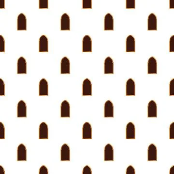 Arab arch pattern creating islamic seamless background 스톡 일러스트