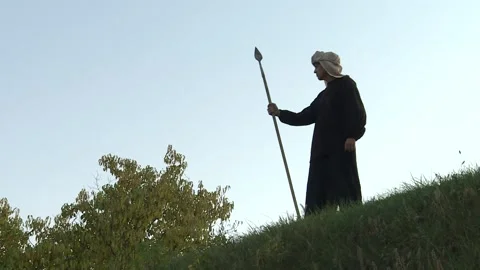 Arab assassin guard Stock Footage 140553491