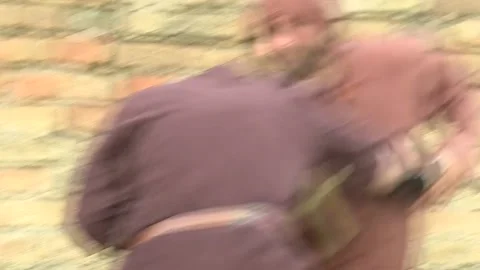 Arab assassin killing knight 1 Video stock 140598503