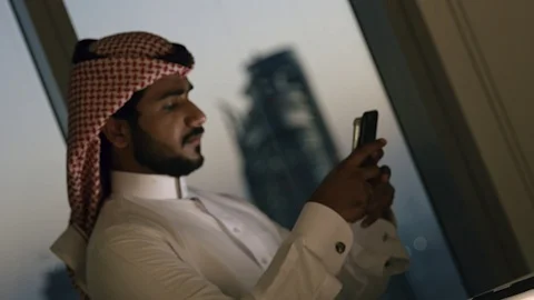 Arab business shoot. Stock Footage 126310906