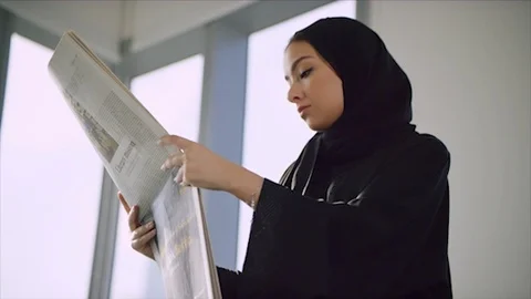 Arab business shoot. Stock Footage 126631784