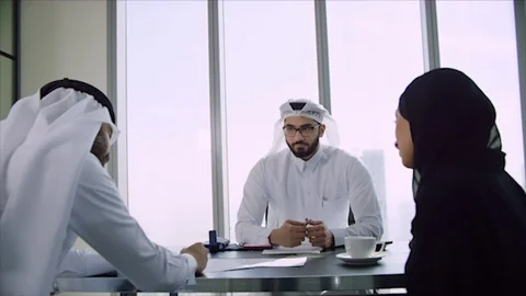 Arab business shoot. Stock Footage 126632360