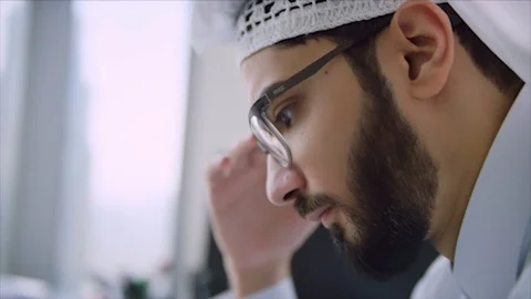 Arab business shoot. Stock Footage 126632549
