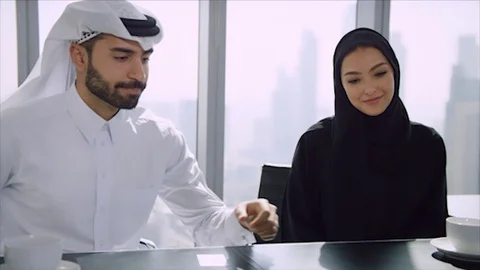 Arab business shoot. Stock Footage 126632645