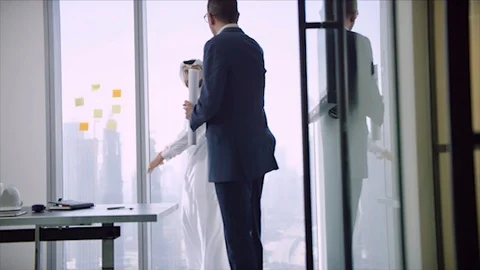 Arab business shoot. Stock Footage 126632823