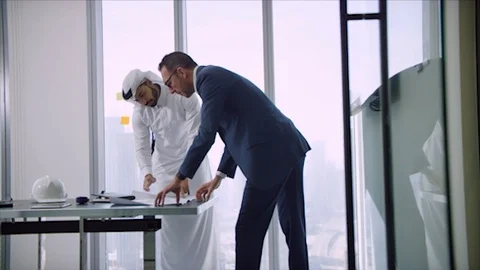 Arab business shoot. Stock Footage 126632862