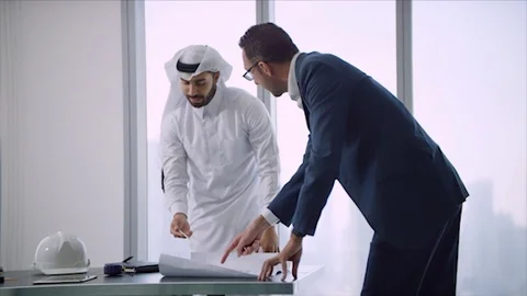 Arab business shoot. Stock Footage 126632865