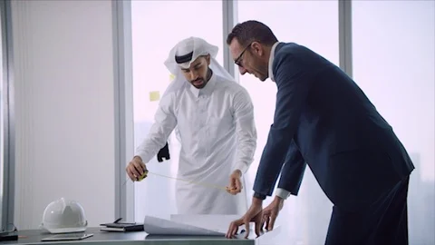 Arab business shoot. Stock Footage 126632897