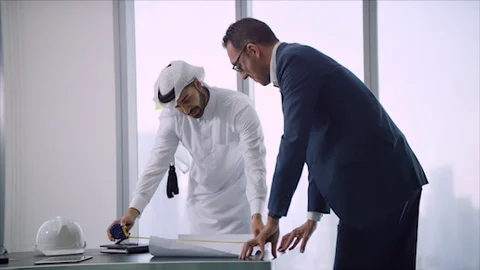 Arab business shoot. Stock Footage 126632903