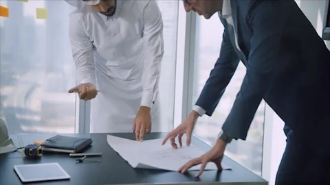 Arab business shoot. Stock Footage 126632952
