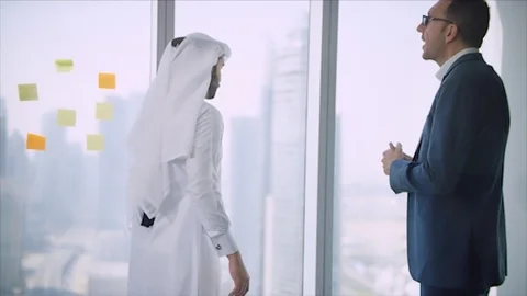 Arab business shoot. Stock Footage 126632956