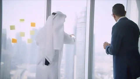 Arab business shoot. Stock Footage 126632972