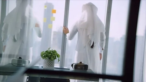 Arab business shoot. Stock Footage 126633013