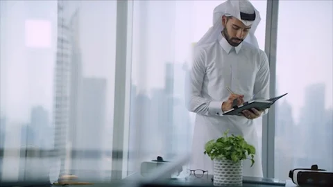 Arab business shoot. Stock Footage 126633049