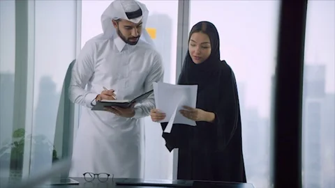 Arab business shoot. Stock Footage 126633113