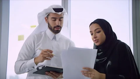 Arab business shoot. Stock Footage 126633150