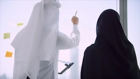 Arab business shoot. Stock Footage 126633186