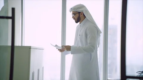 Arab business shoot. Stock Footage 126633235