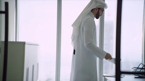 Arab business shoot. Stock Footage 126633240