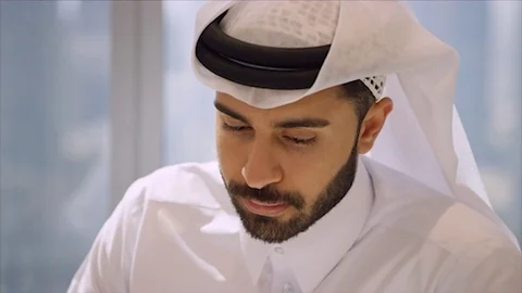 Arab business shoot. Stock Footage 126633522