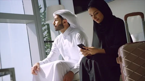 Arab business shoot. Stock Footage 126633722