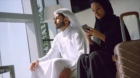 Arab business shoot. Stock Footage 126633724