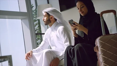 Arab business shoot. Stock Footage 126633725