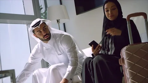 Arab business shoot. Stock Footage 126633747