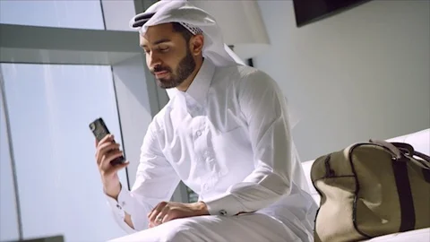 Arab business shoot. Stock Footage 126633750