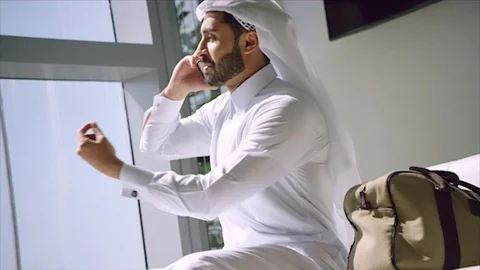 Arab business shoot. Stock Footage 126633770