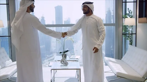 Arab business shoot. Stock Footage 126633819