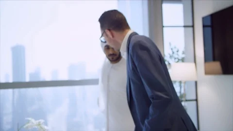 Arab business shoot. Stock Footage 126633869