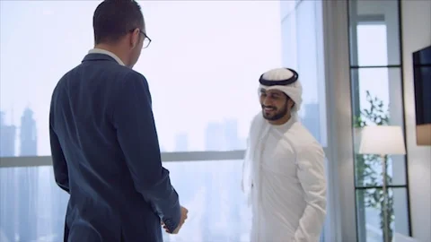 Arab business shoot. Stock Footage 126633911