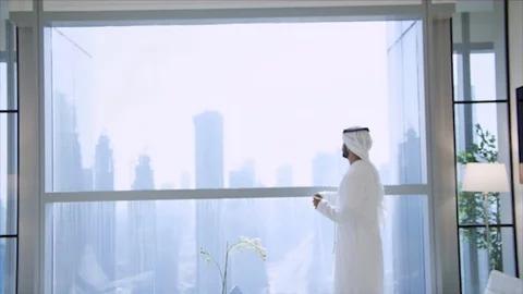 Arab business shoot. Stock Footage 126633940