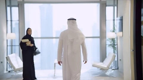 Arab business shoot. Stock Footage 126633987