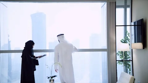 Arab business shoot. Stock Footage 126633989