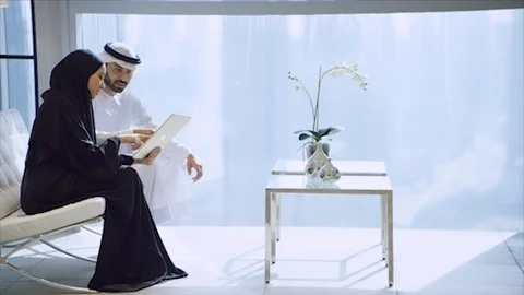 Arab business shoot. Stock Footage 126634052