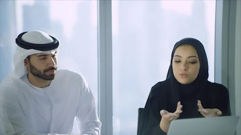 Arab business shoot. Stock Footage 126634495