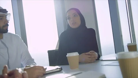 Arab business shoot. Stock Footage 126634575