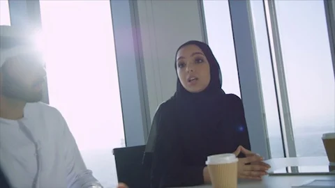 Arab business shoot. Stock Footage 126634577